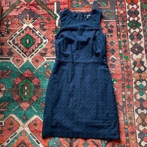 Banana Republic Eyelet Navy Shift Dress - size 0